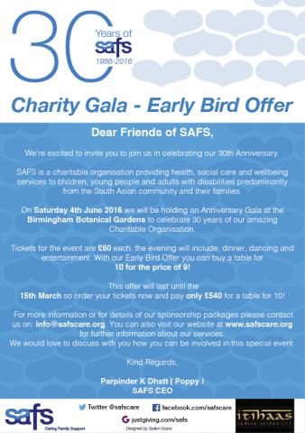 SAFS 30th Anniversary Gala